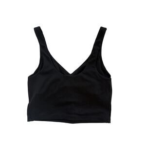 OFFLINE By Aerie Real Me Low Key Tank Top Black Size Small